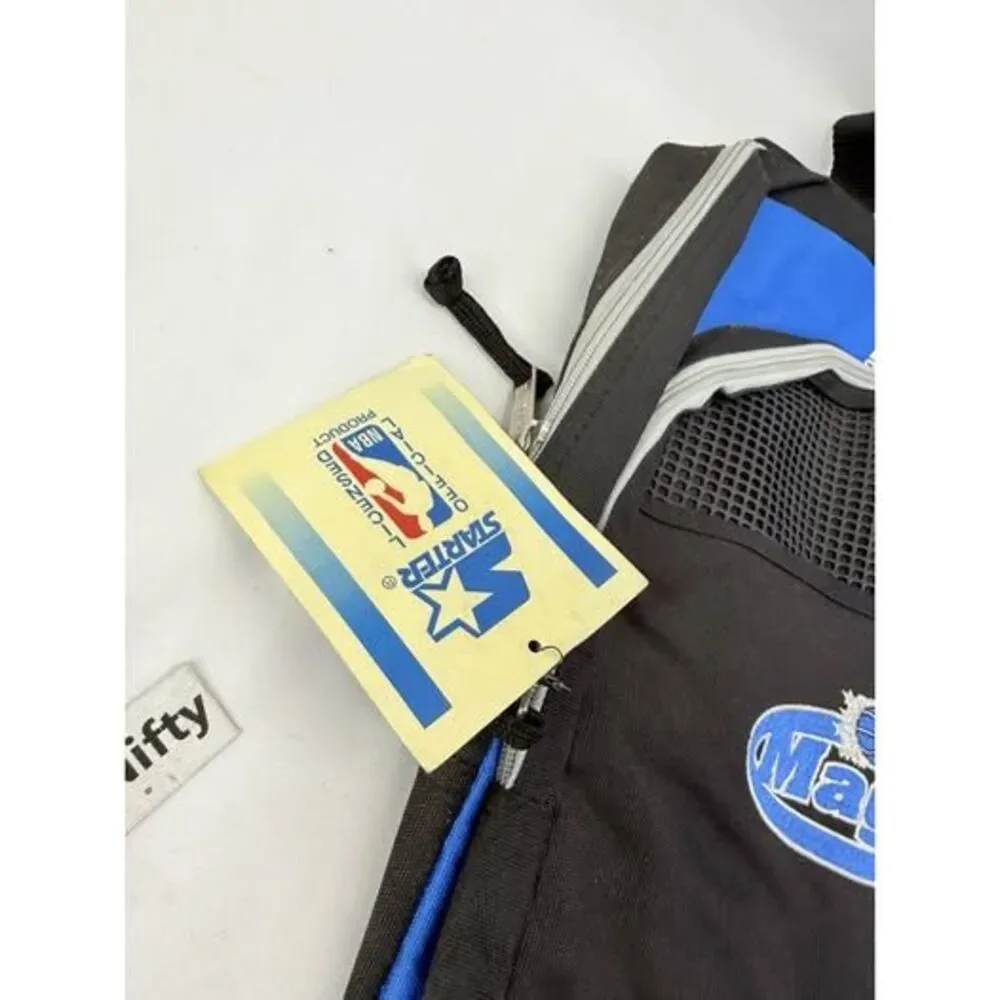 Small STARTER BLUE Backpack Bag Book Bag, Travel Bag Starter Logo Magic NBA